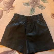 Zara шорты кожаные S-M отличное состояние, в Казани