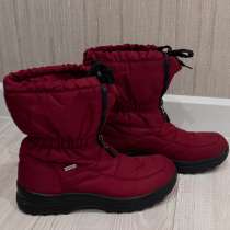 Женские сапоги дутики waterproofline бордовые, в Ростове-на-Дону