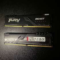 Kingston fury Beast ddr4 16gb, в Санкт-Петербурге