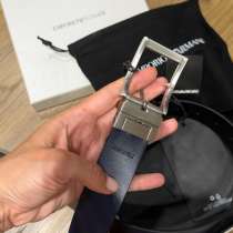 Ремень Armani оригинал, двусторонний, кожа, в Самаре