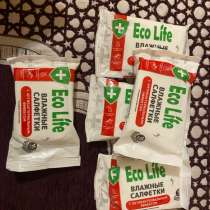 Влажные антибактериальные салфетки торговой марки Eco Life, в Белгороде