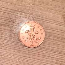 Монета Великобритания 2 пенса (pence) 1994, в Нижнем Тагиле
