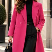Яркое розовое пальто Ruma Collection, в Сочи