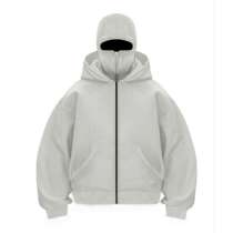Зип-худи Oversize с маской-балаклавой (Full-Zip), в г.Костанай