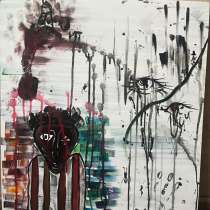 Картина в стиле “Art Brut”50х60,интересная живопись, в Самаре