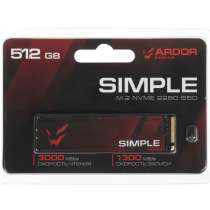 SSD M.2 512 ГБ NVMe накопитель ARDOR GAMING Simple SI512, в Москве