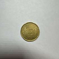 Монета 20 центов евро Италия 2002, в Москве