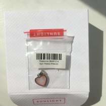 Кулон подвеска сердце новая sunlight розовое лак перламутров, в Москве