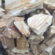 Бут желтый с разводом песчаник природный в сетке, в Шахтах