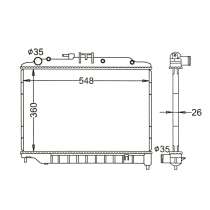 Радиатор охлаждения двигателя CARAVAN 2012- NI-0320-26, в Артеме