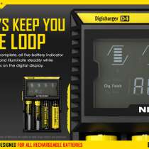 NiteCore Nitecore Digicharger D4 - Зарядное устройство для Li-Ion, Ni-MH и Ni-Cd аккумуляторов, в Москве