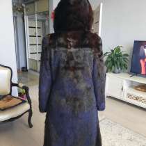 Цельная норковая шуба, с большим капюшоном 40 разм, в г.Алматы