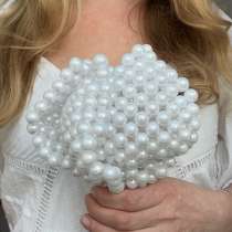 Трендовый букет невесты из жемчуга, в Москве