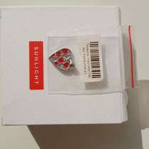 Кулон подвеска сердце новая sunlight красный лак бижутерия у, в Москве