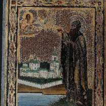 Икона преподобного Варлаама Хутынского. Россия, сер. XIХ в, в Санкт-Петербурге