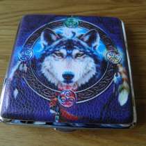 Портсигар волк нержавейка новый, в Москве