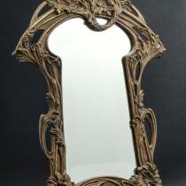 Старинное зеркало в бронзовой раме в стиле Модерн. Вена, 19в, в Санкт-Петербурге