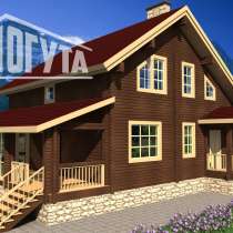 Загородный дом из бруса Вязники-178, в Москве