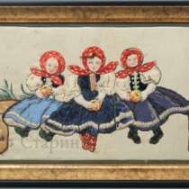 Вышивка ''Три крестьяночки&quo, в Москве
