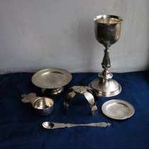 Старинный евхаристический набор из серебра «84». 1770-1853, в Санкт-Петербурге