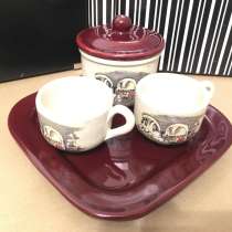 Набор посуды кофе чай Размер тарелки 18х18 Диаметр кружек 6, в Москве