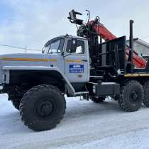 Лесовоз Урал 5557 с новым манипулятором Велмаш 10-74, в Екатеринбурге