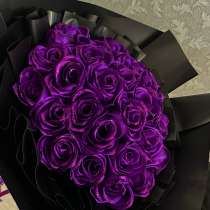 Букеты из атласных роз на заказ и в наличии, в Хабаровске