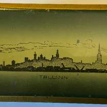 Коробка-шкатулка Таллин металлическая. АНТИКВАРИАТ.1960-е гг, в Москве