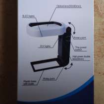 Лупа 10 Х и 25 Х настольная и ручная 9 светодиодов новая, в Москве