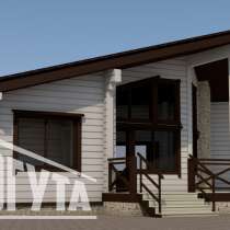 Проект одноэтажного дома из клееного бруса Пятый угол -115, в Москве