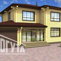 Дом в стиле Райта -198, дом с гаражом, в Москве