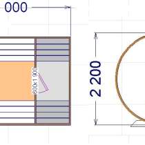 Баня бочка (компакт): длина 3 м, в Новороссийске