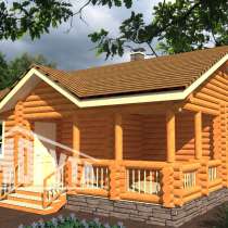 Дом-баня с террасой Желудь-53 от фирмы Могута, в Москве