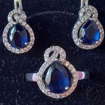 Комплект Серьги Подвеска и кольцо из серебра 585 проба, в г.Костанай