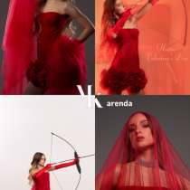 Прокат красного корсетного платья с розами, в Казани