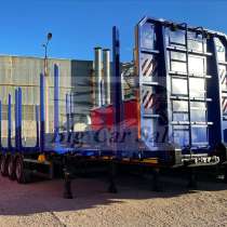 Полуприцеп-сортиментовоз с восьмью парами коников трёх осный, в Сертолово