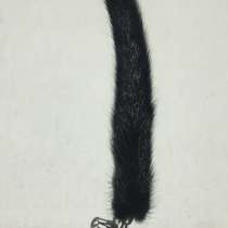 Брелок меховой новый мех норка норковый блек лама махагон на, в Москве