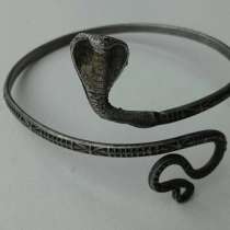 Браслет на руку кобра змея Клеопатра бижутерия украшения топ, в Москве