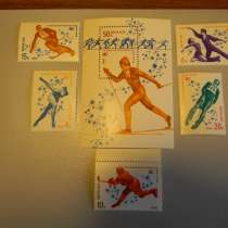 Марка. СССР.XIII Зимние Олимпийские игры Лейк-Плэсид, Блок+5, в г.Ереван