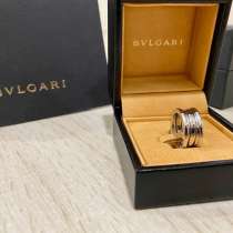 Bvlgari Кольцо 16 в 3 полосы, Оригинал, белое золото, в Москве