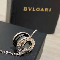 Bvlgari Подвеска, Оригинал, серебро925, черная керамика, в Москве