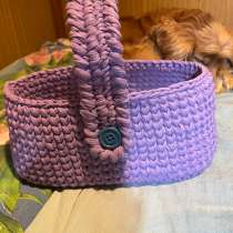 Корзинка из х/б шнура, в Горнозаводске