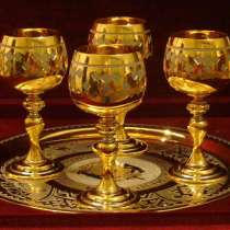 НАБОР ИЗ ЧЕТЫРЕХ РЮМОК С ПОДНОСОМ (ЗЛАТОУСТ, НОВЫЙ), в Москве