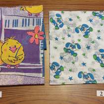 ЛОСКУТЫ Х/Б ткани с детским принтом для занятия рукоделием, в Москве