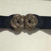 Пояс ремень резинка ткань металл под золото бронзу кожзам 44, в Москве