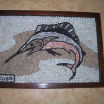 Картина-сувенир ручной работы Куба-1970 год, в Москве