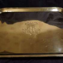 Поднос серебряный П.Овчинникова. 1890 г. Фирма Поставщика Императо, в Санкт-Петербурге