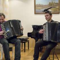 Дуэт баянистов на праздник в Москве, в Москве