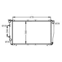 Радиатор двигателя LEGACY,LEGACY WAGON 1994-1996 SUB-0025-25, в Артеме