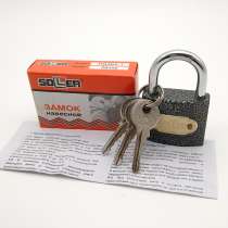 Замок навесной soller 364-1 (38мм) глянцевый, в Челябинске